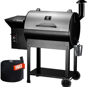 Pellet Smoker Grill, 8 in 1 BBQ Grill with Auto Temp Control